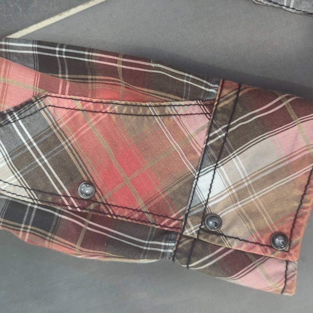 Buckle Plaid Button Down - image 4